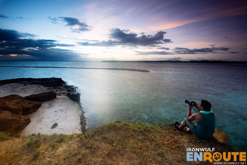 Shooting sunrise on a hill at Tinalisayan Island