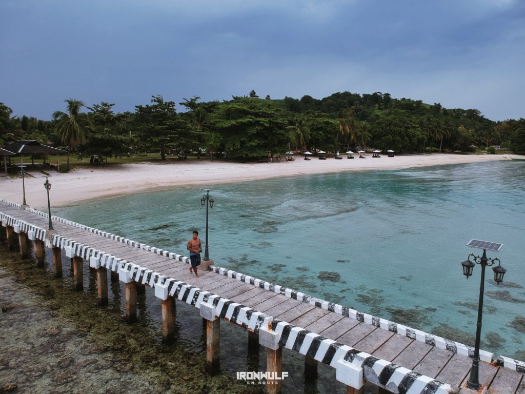 Malamawi white beach wharf in Isabela de Basilan